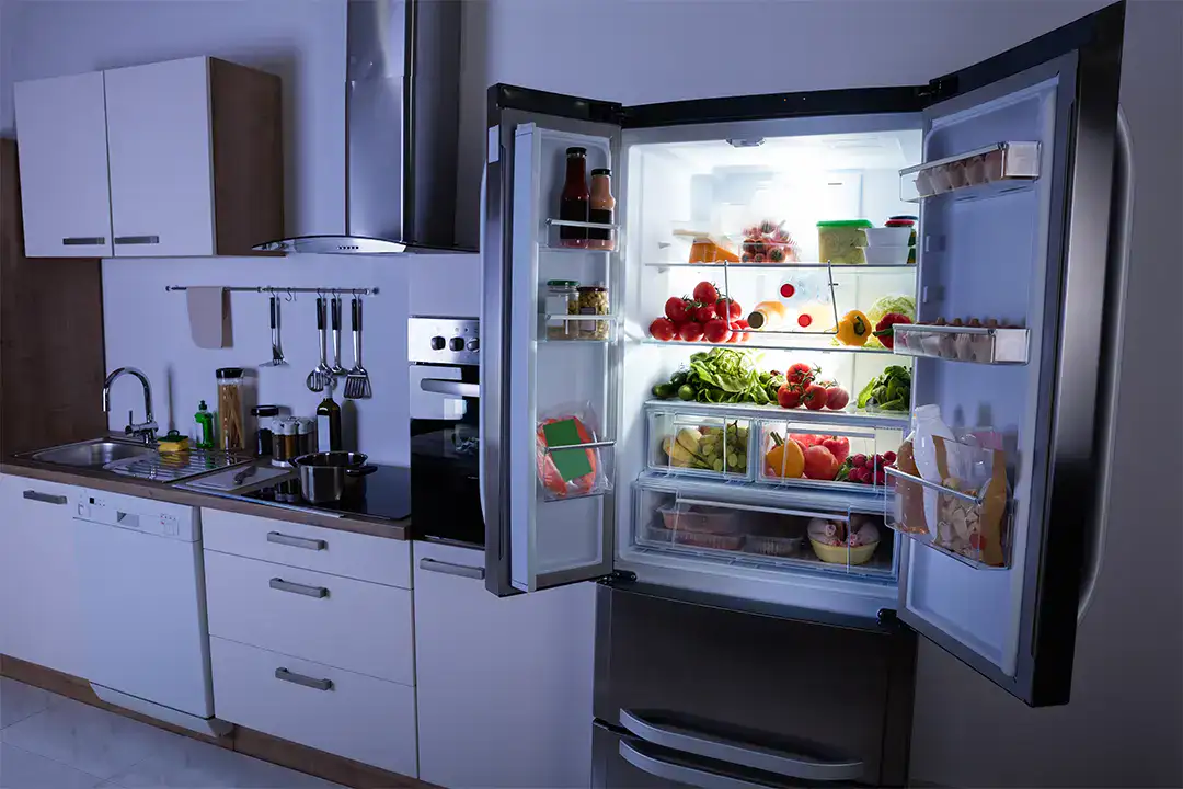 fridge open